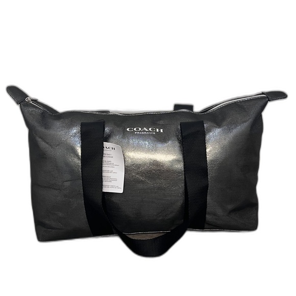 Coach Handbags - Coach Fragrance Tote Bag |  Metallic Silver Black | Overnight bag or Travel